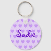 Porte-clés Sadie en violet (Recto)