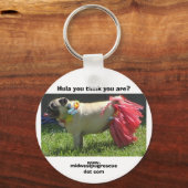 Porte-clés Sadie May hula girl, Hula tu crois que tu es ?, w. (Recto)