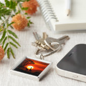 Porte-clés Safari Africain Sunset Animal Silhouettes (Côté)