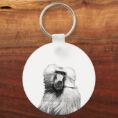 Porte-clés Safari de la jungle de singe de babouin Illustrati (Recto)