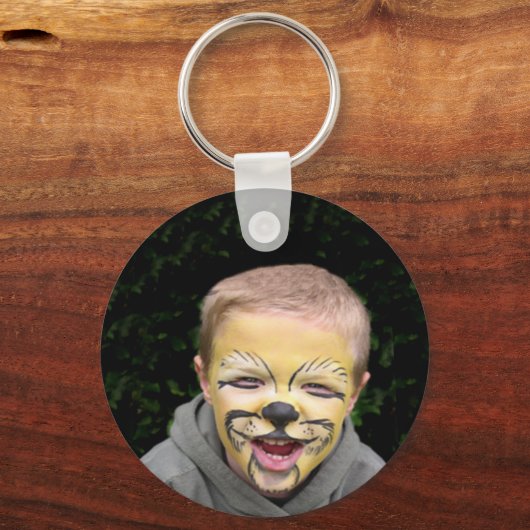 Porte-clés Safari ultra mignon Leopard Invitations d'annivers (Verso)