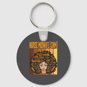Porte-clés Sage-femme (cnm) Werful Mois de l'histoire noire F