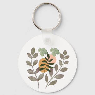 Porte-clés "Sage Harmony Art mural de feuilles botaniques m
