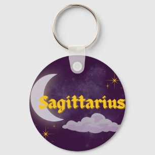 Porte-clés Sagittaire Céleste esthétique Lune Cloud Stars