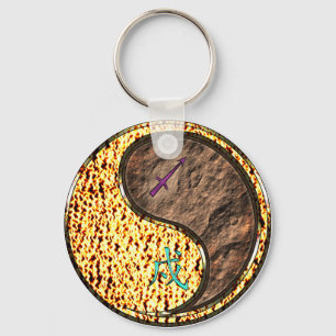 Porte-clés Sagittaire et chien de la Terre