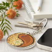 Porte-clés Sagittaire et singe du bois (Devant Droit)