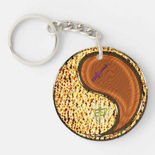 Porte-clés Sagittaire et singe du bois