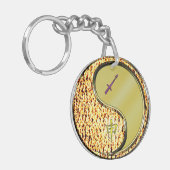 Porte-clés Sagittaire et singe métallique (Devant gauche)