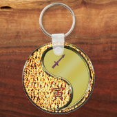 Porte-clés Sagittaire et tigre métallique (Verso)