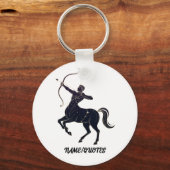 Porte-clés Sagittarius Constellation Line Art – Cosmic Zodiac (Recto)