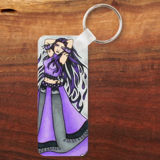 Porte-clés Sagittarius Danseuse du ventre violet (Verso)