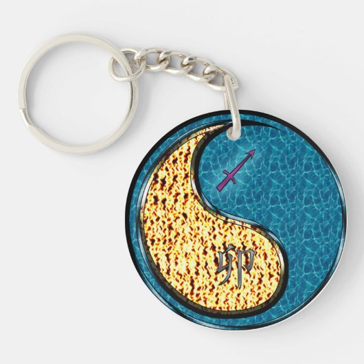 Porte-clés Sagittarius et lapin d'eau (Devant)