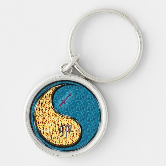 Porte-clés Sagittarius et lapin d'eau (Devant)