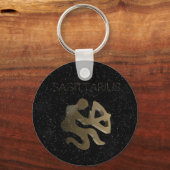 Porte-clés Sagittarius golden sign (Recto)