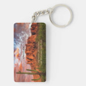 Porte-clés Saguaro Cactus Superstition Coucher de soleil de m (Dos)