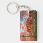 Porte-clés Saguaro Cactus Superstition Coucher de soleil de m (Devant)