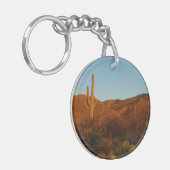 Porte-clés Saguaro Sunset I Arizona Désert Paysage (Devant gauche)