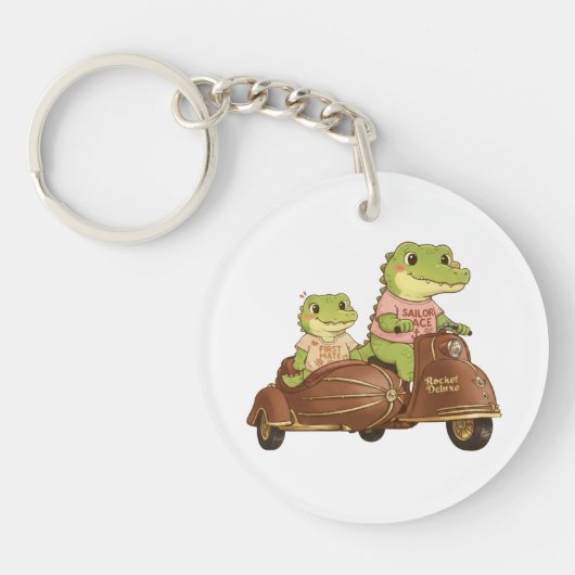 Porte-clés Sailor Ace and First Mate Gator Duo - Retro Advent (Devant)