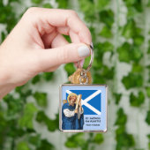 Porte-clés Saint André l'Apôtre et le drapeau de l'Ecosse (main)