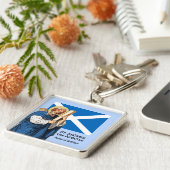 Porte-clés Saint André l'Apôtre et le drapeau de l'Ecosse (Côté)