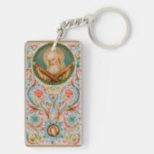 Porte-clés Saint André l'Apôtre (JMAS 02) Rectangulaire (Dos)