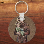 Porte-clés Saint Antoine et bébé Jésus (Recto)
