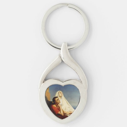 Porte-clés Saint Augustin et Sainte Monique (Devant)