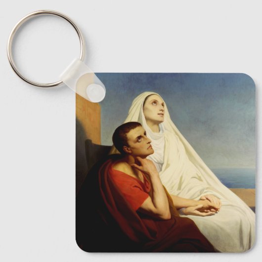 Porte-clés Saint Augustin et Sainte Monique (Recto)