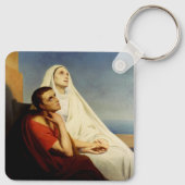 Porte-clés Saint Augustin et Sainte Monique (Dos)