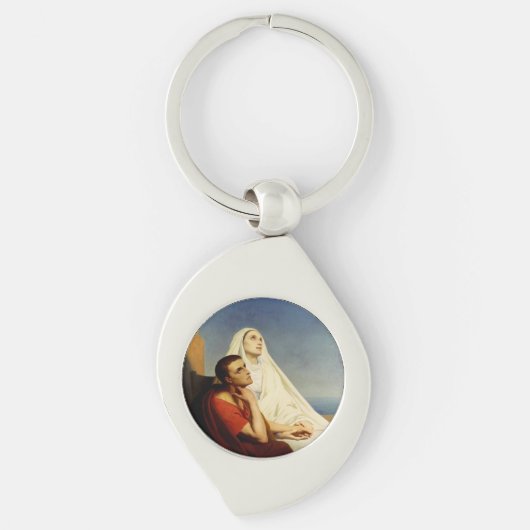 Porte-clés Saint Augustin et Sainte Monique (Devant)