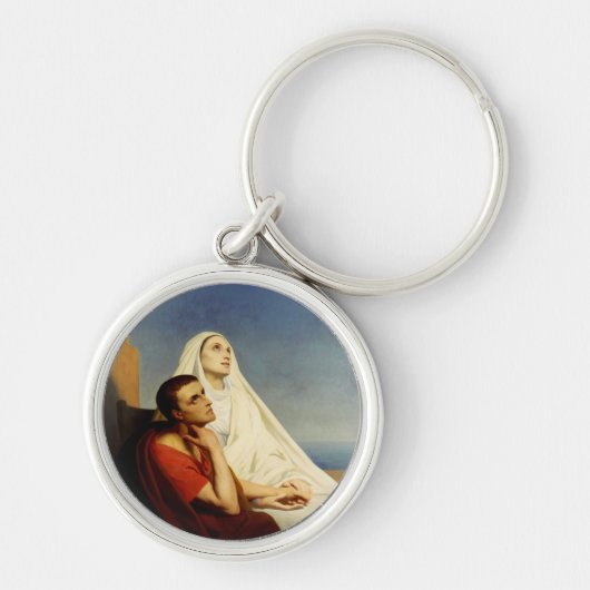 Porte-clés Saint Augustin et Sainte Monique (Devant)