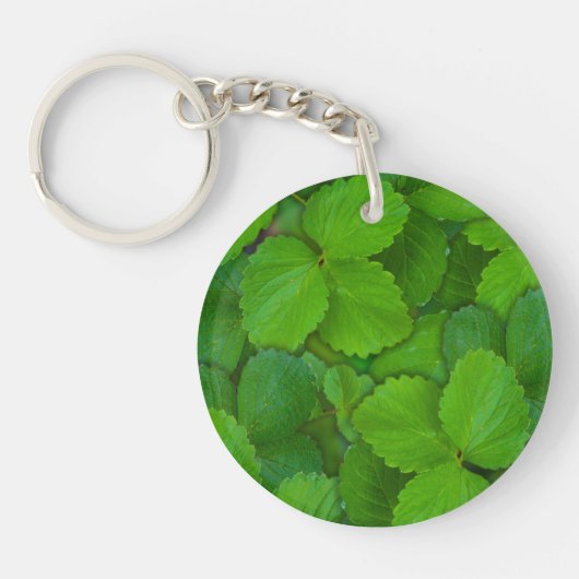 Porte-clés Saint Basil Tulsi Green Mint Feuilles (Devant)