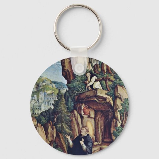 Porte-clés Saint Benoît Dans La Prière Par Meister Von Meßkir (Recto)
