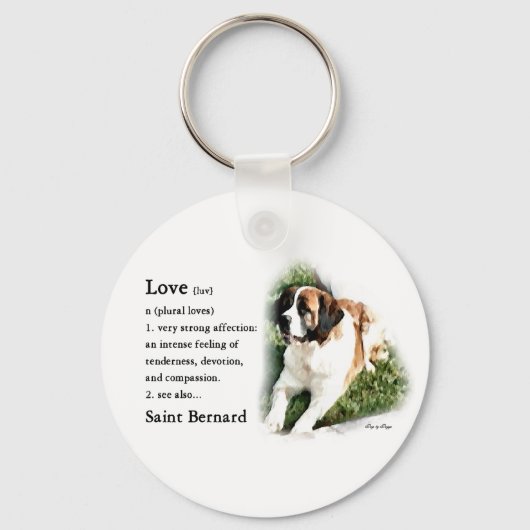 Porte-clés Saint Bernard Art Cadeaux (Recto)
