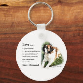 Porte-clés Saint Bernard Art Cadeaux (Recto)