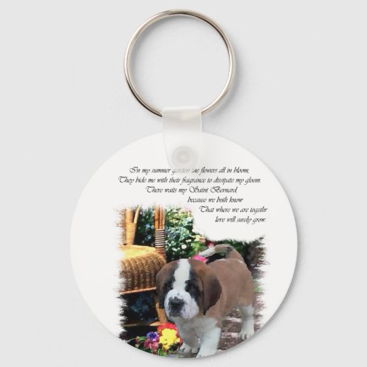 Porte-clés Saint Bernard Art Cadeaux (Recto)