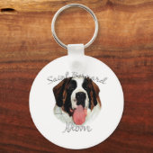 Porte-clés Saint Bernard (brut) Maman 2 (Recto)