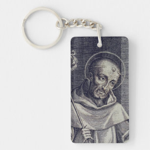 Porte-clés Saint Bernard de Clairvaux Docteur melliflu Art
