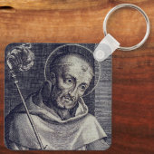 Porte-clés Saint Bernard de Clairvaux Docteur melliflu Art (Verso)