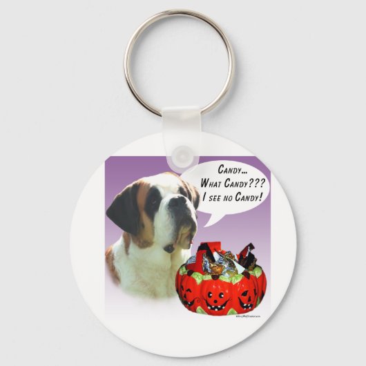 Porte-clés Saint Bernard Halloween Candy (Recto)