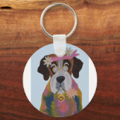 Porte-clés Saint Bernard Hippie (Recto)