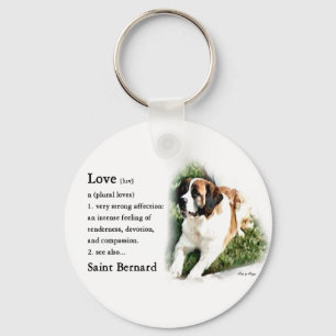 Porte-clés Saint Bernard Lovers