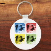 Porte-clés Saint Bernard Pop Art (Recto)