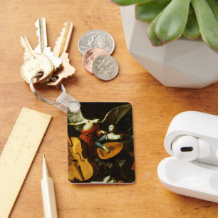 Porte-clés Saint Cecilia et l'ange par Carlo Saraceni