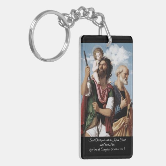 Porte-clés Saint Christopher avec le Christ enfant (Devant gauche)