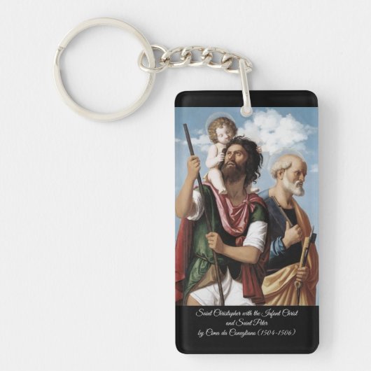 Porte-clés Saint Christopher avec le Christ enfant (Devant)
