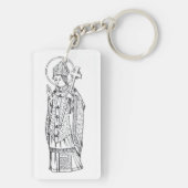 Porte-clés Saint Deiniol Abbé et évêque (Dos)