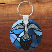 Porte-clés Saint-Esprit Vitrail Art (Recto)