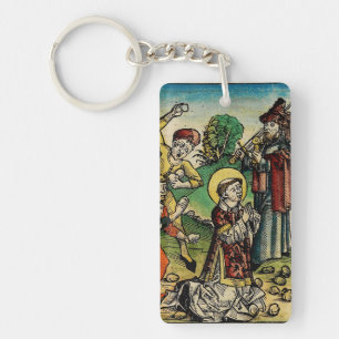Porte-clés Saint Étienne le Protomartyr Iconographie d'art fi