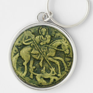 PORTE-CLÉS SAINT GEORGE ET DRAGON MEDALLION